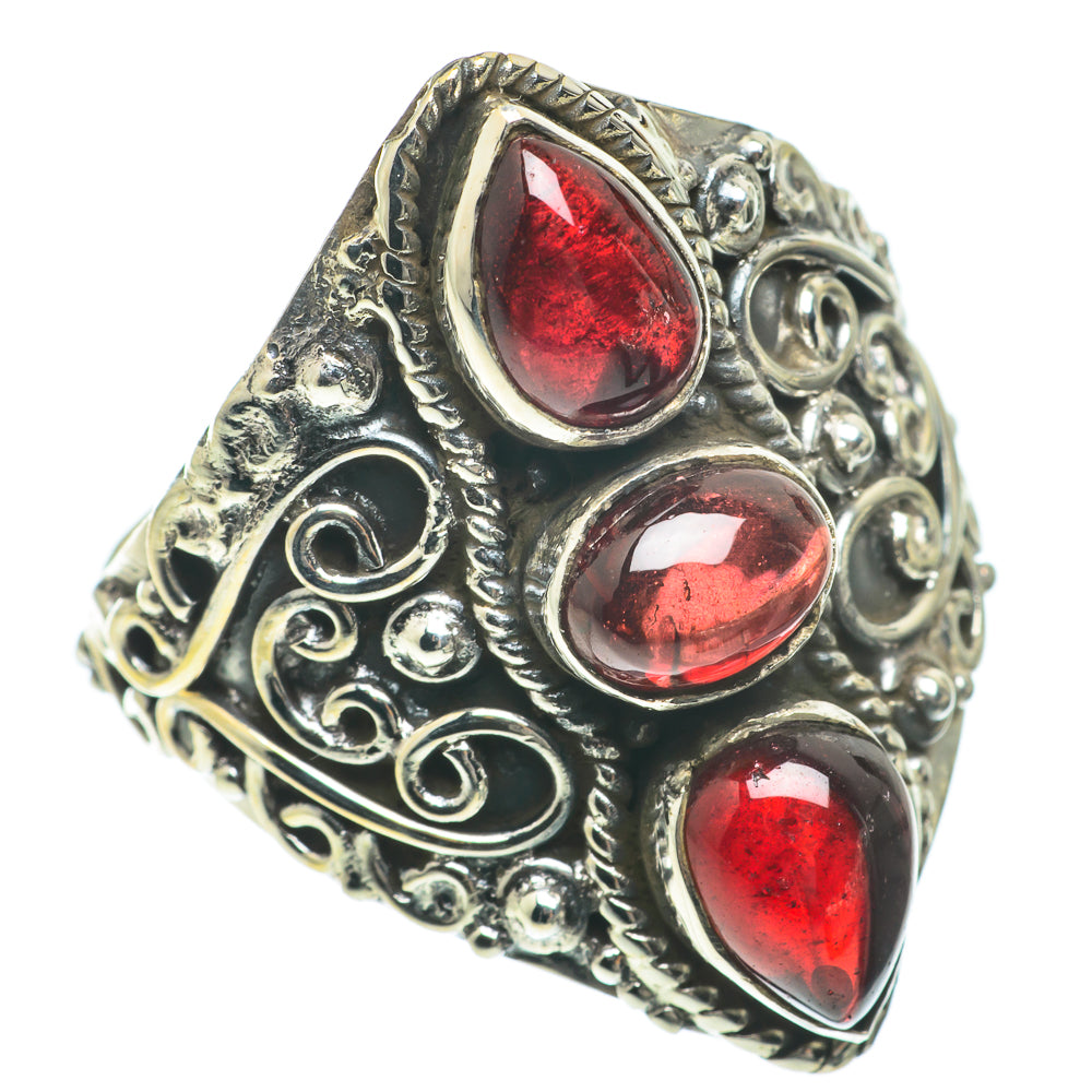 Garnet Rings handcrafted by Anasilvercos - RING64681