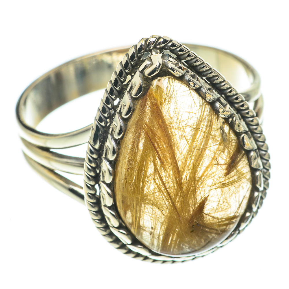Rutilated Quartz Rings handcrafted by Anasilvercos - RING64683