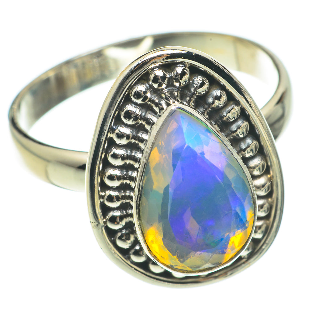 Ethiopian Opal Rings handcrafted by Anasilvercos - RING64690