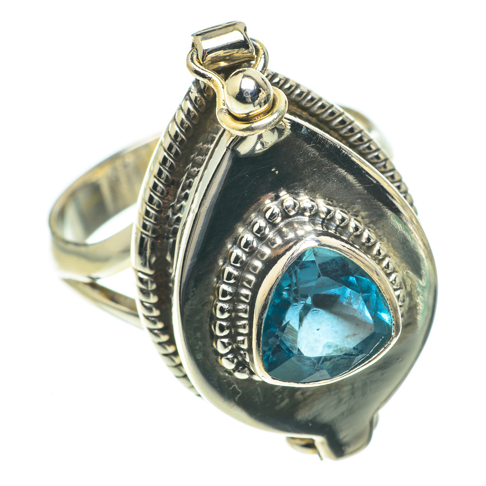 Blue Topaz Rings handcrafted by Anasilvercos - RING64698