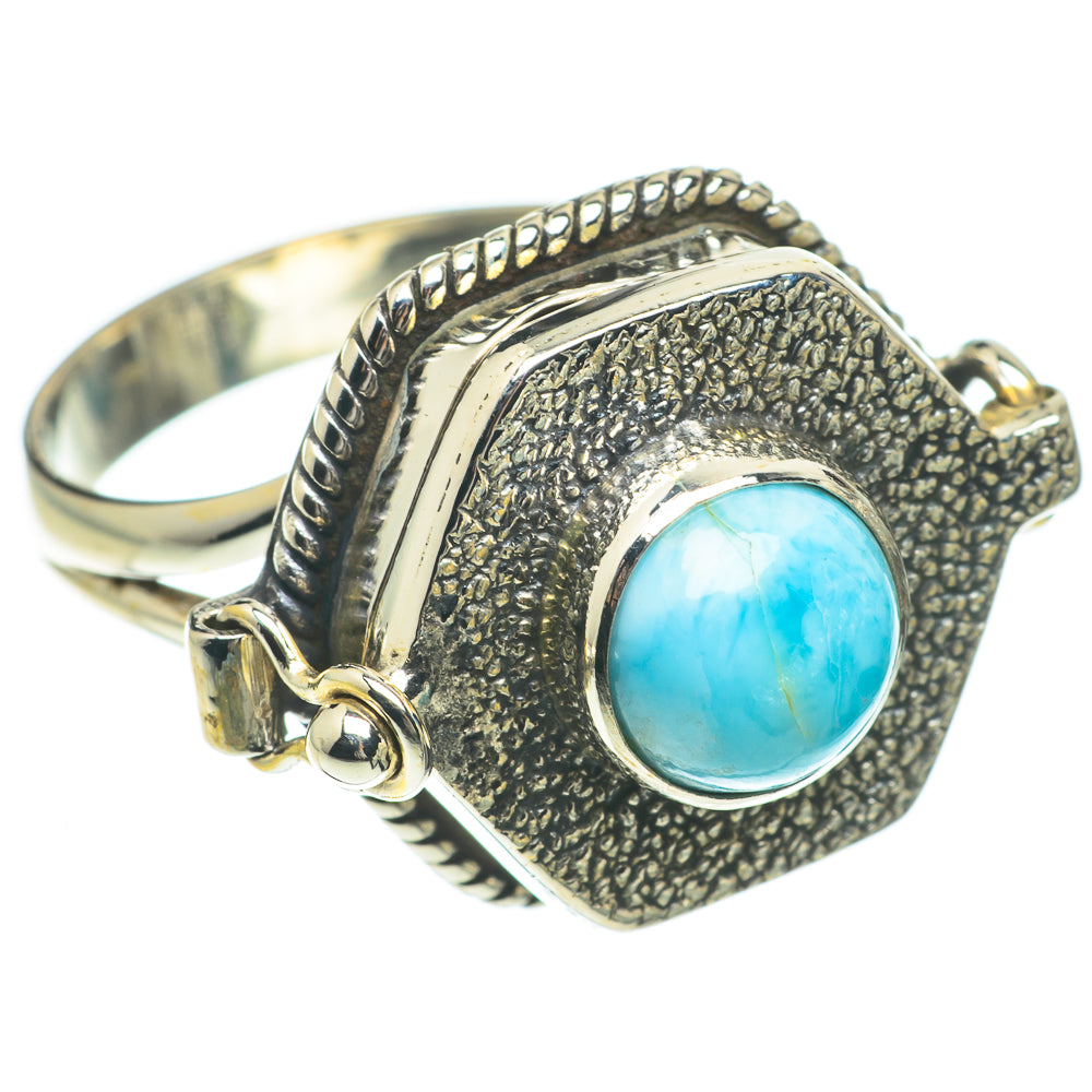 Larimar Rings handcrafted by Anasilvercos - RING64699