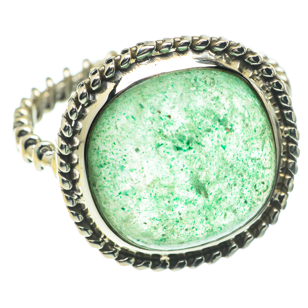 Green Aventurine Rings handcrafted by Anasilvercos - RING64701