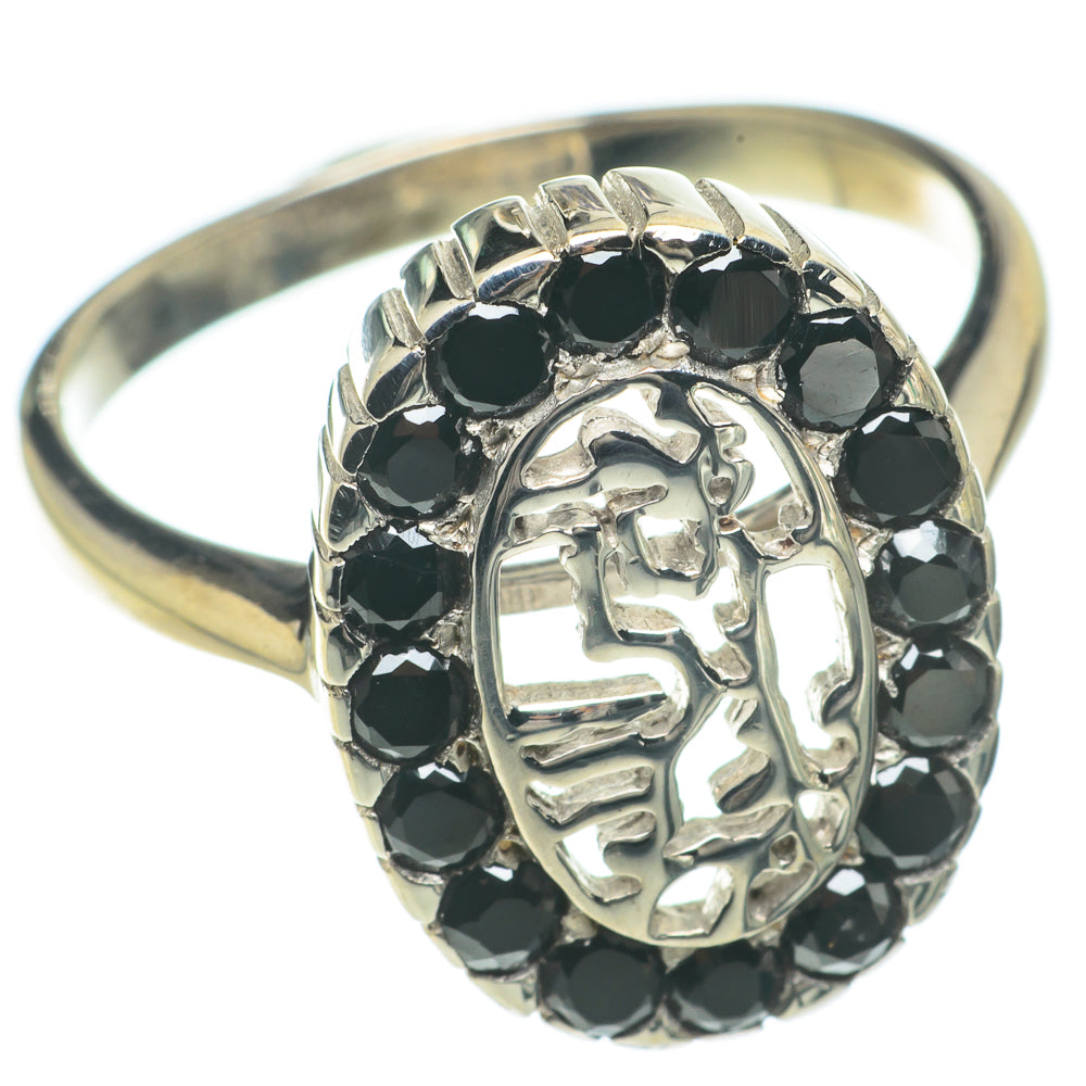 Black Onyx Rings handcrafted by Anasilvercos - RING64715