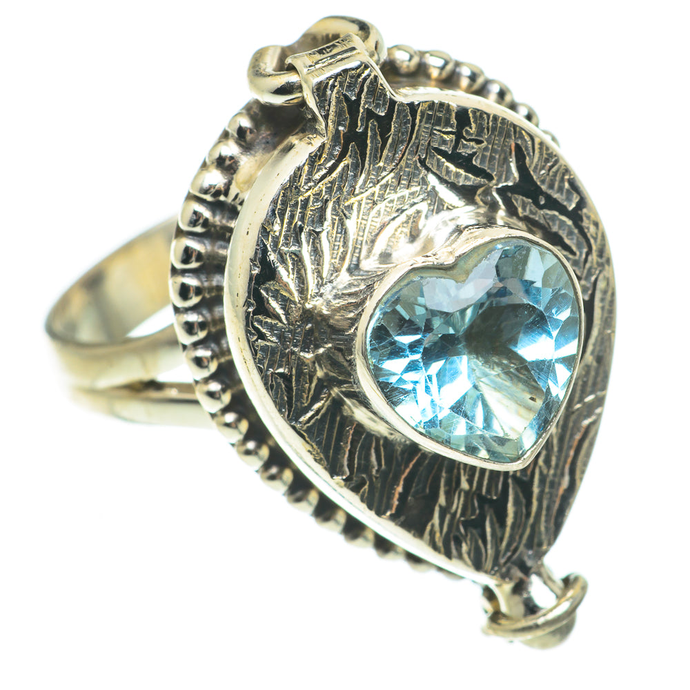 Blue Topaz Rings handcrafted by Anasilvercos - RING64731