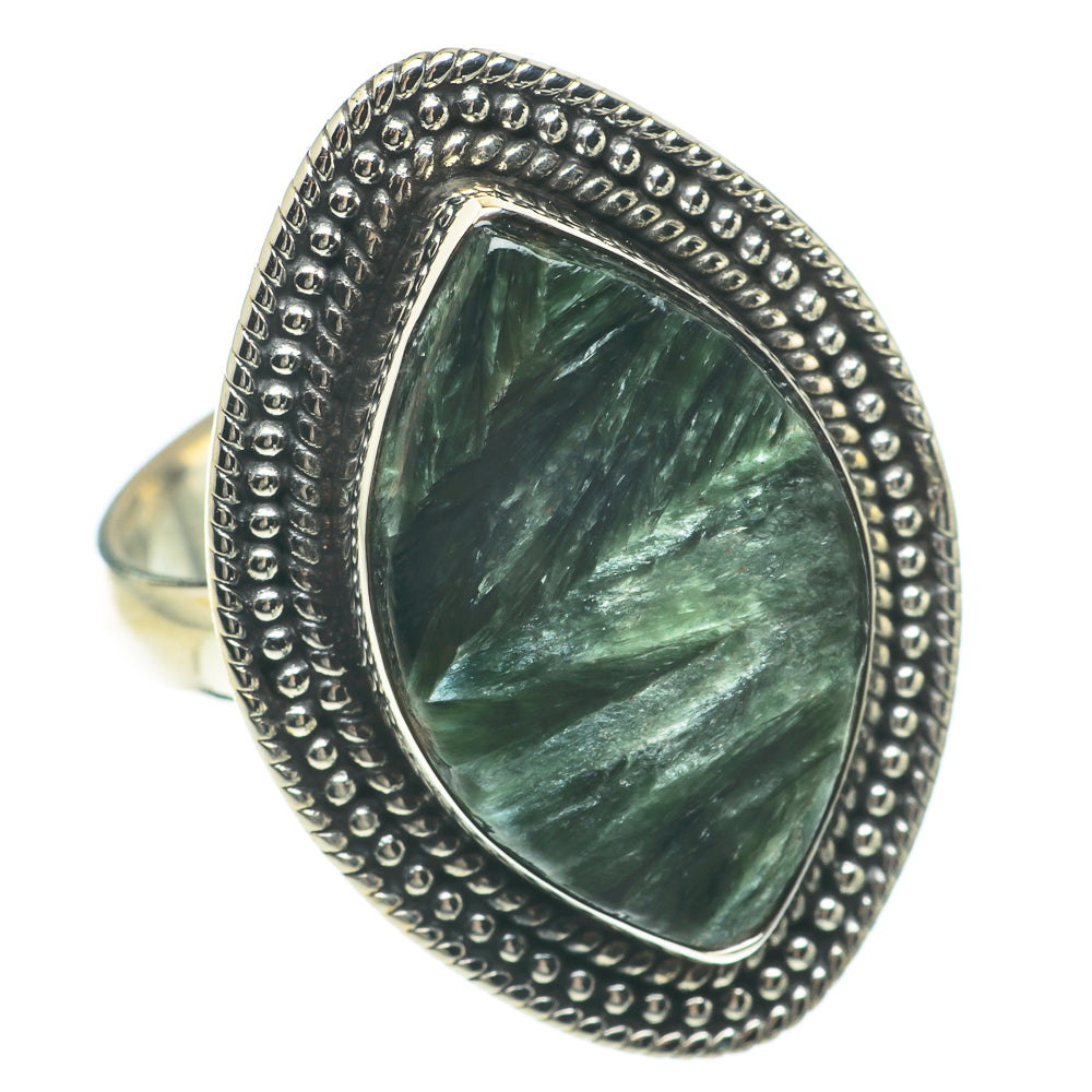 Seraphinite Rings handcrafted by Anasilvercos - RING64732