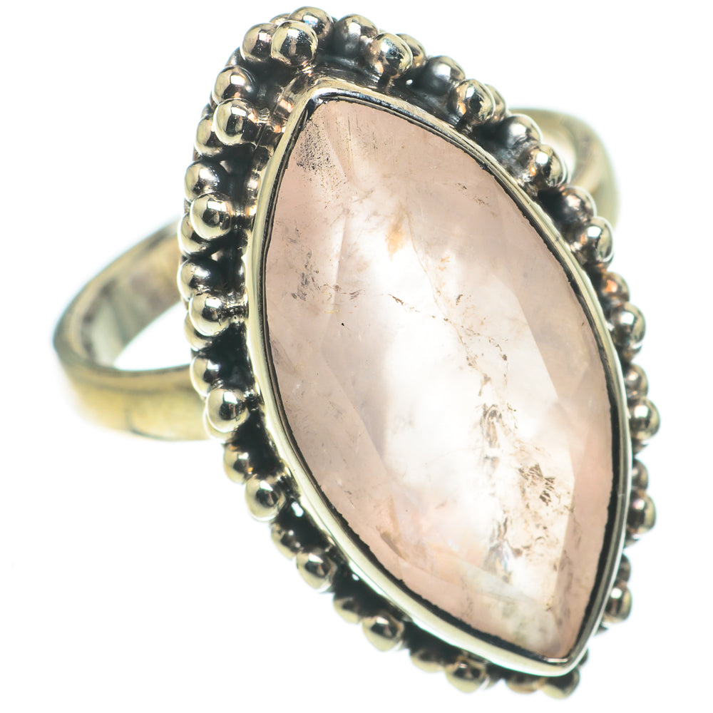 Rose Quartz Rings handcrafted by Anasilvercos - RING64742