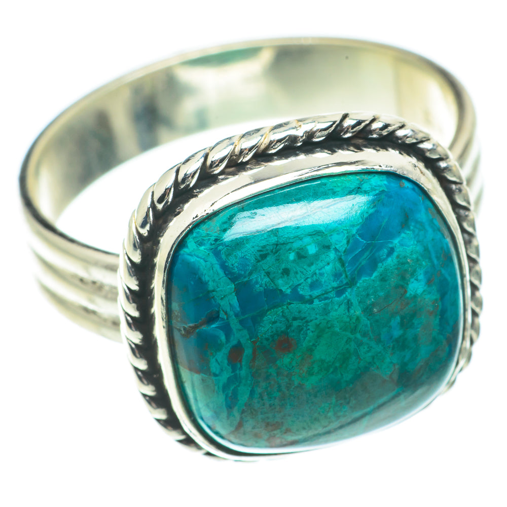 Chrysocolla Rings handcrafted by Anasilvercos - RING64748