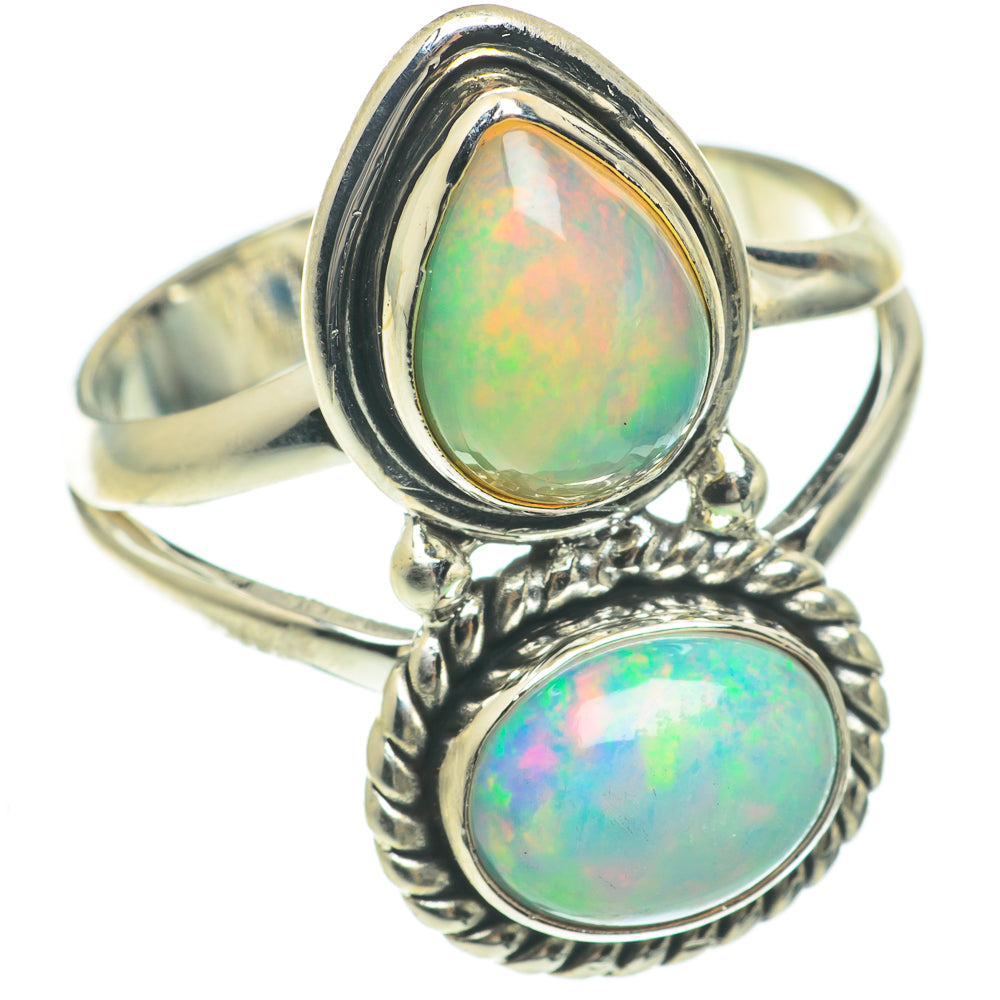 Ethiopian Opal Rings handcrafted by Anasilvercos - RING64751