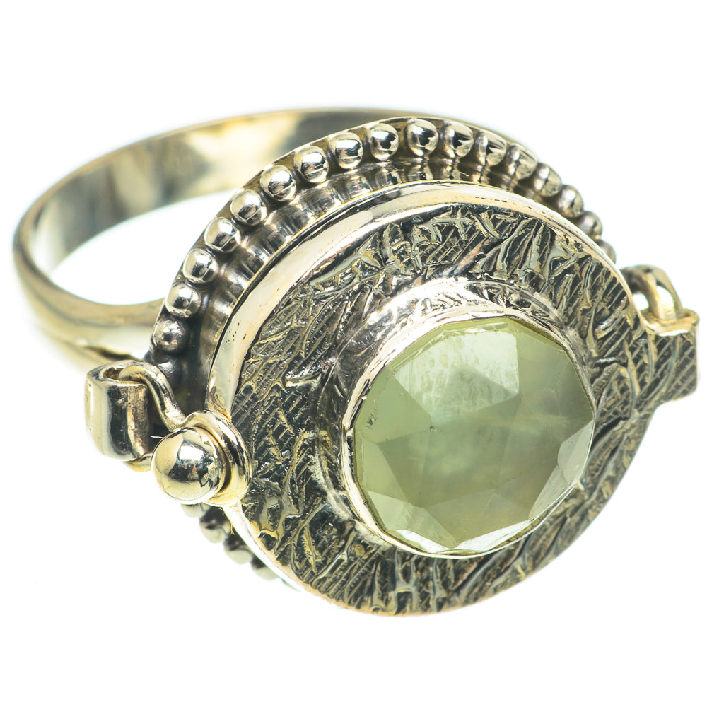 Prehnite Rings handcrafted by Anasilvercos - RING64761