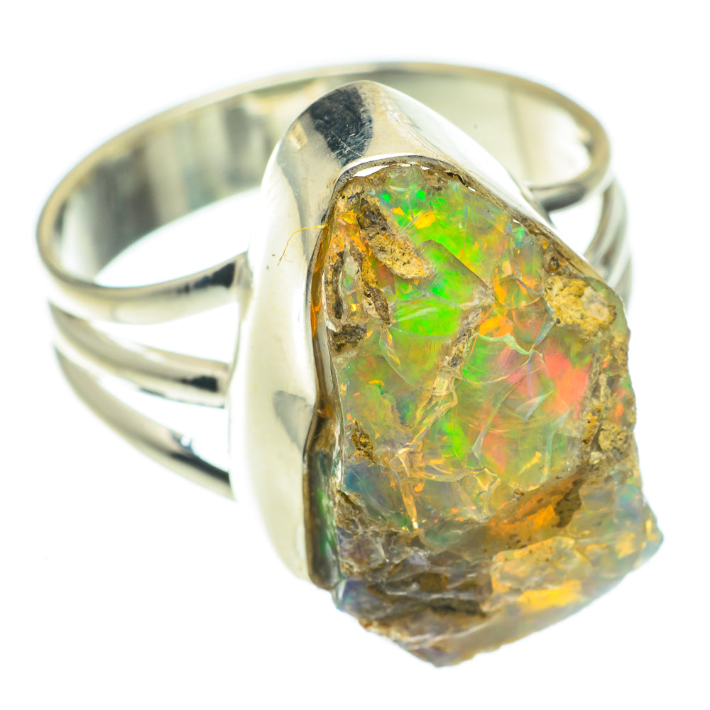 Ethiopian Opal Rings handcrafted by Anasilvercos - RING64780