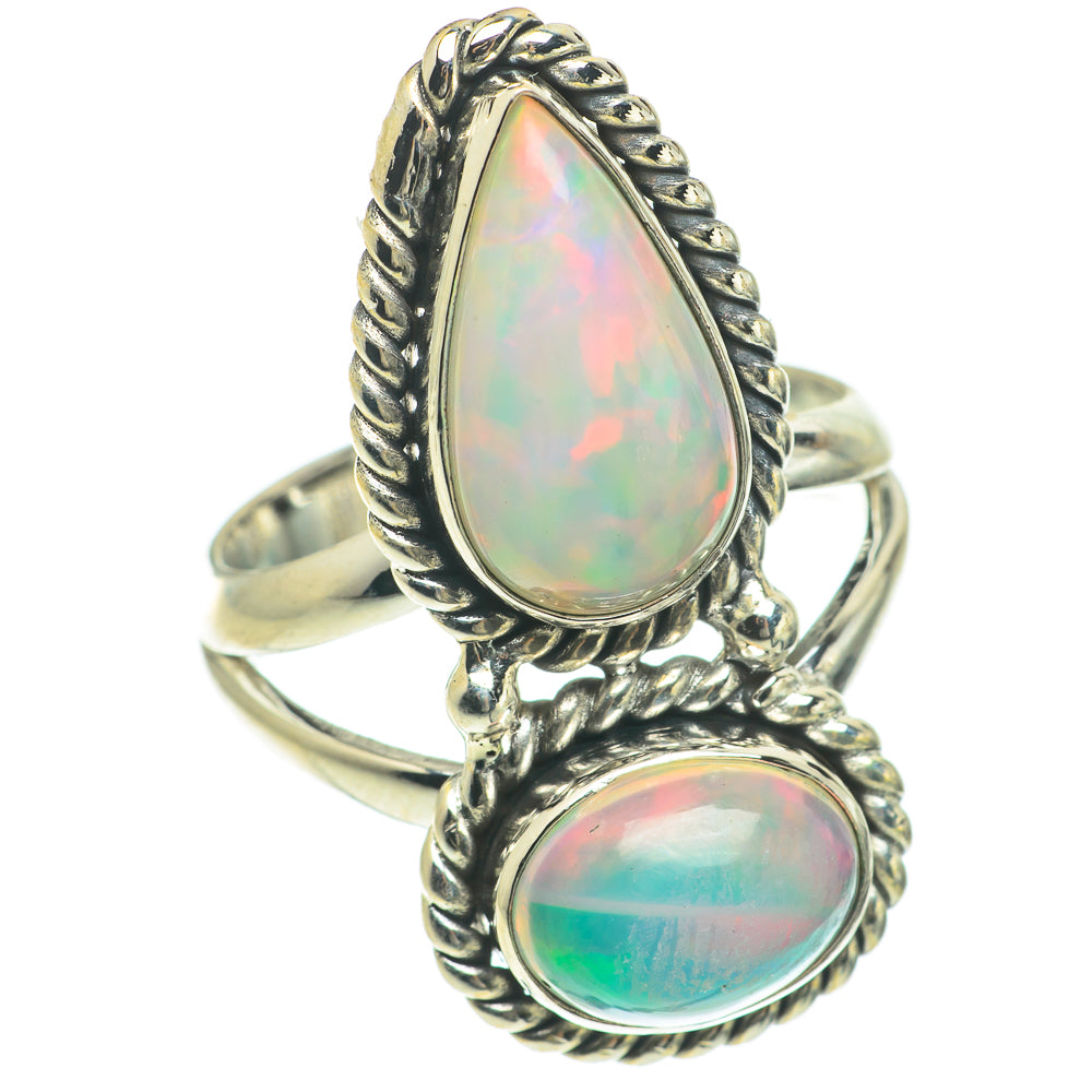 Ethiopian Opal Rings handcrafted by Anasilvercos - RING64781