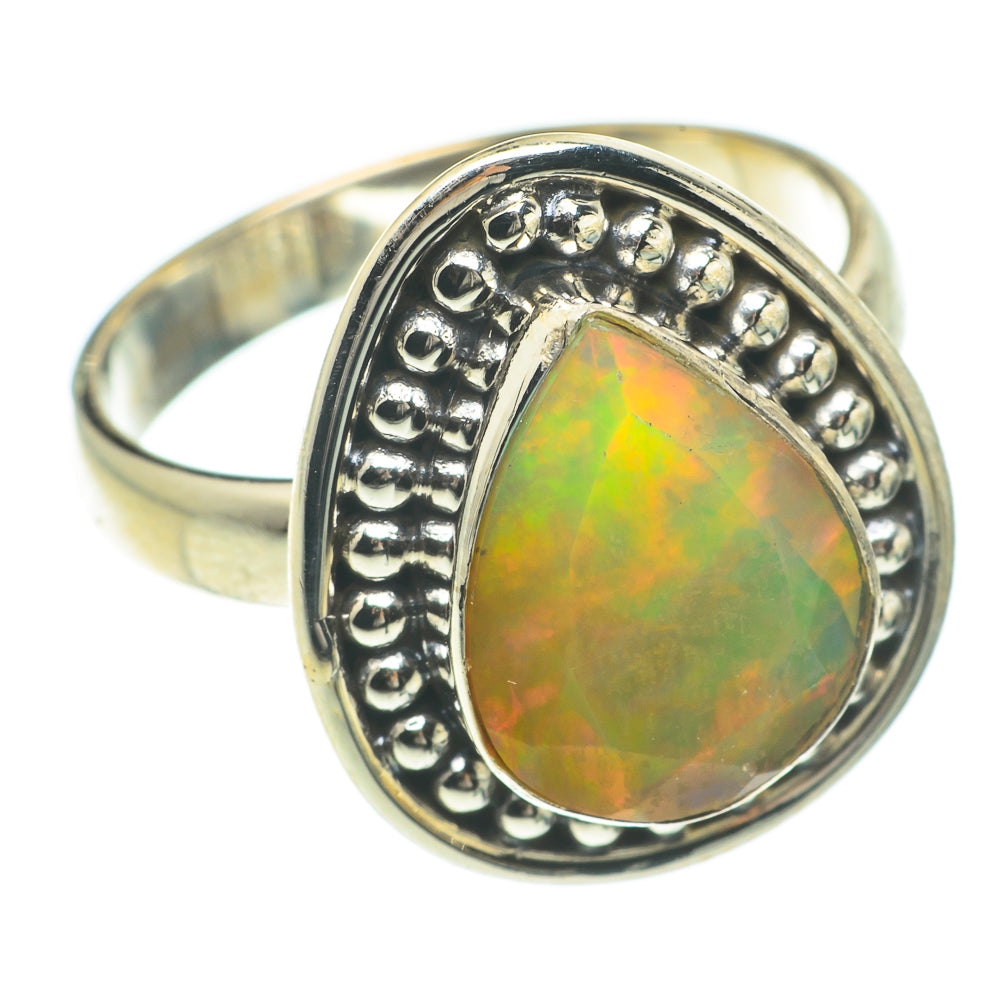 Ethiopian Opal Rings handcrafted by Anasilvercos - RING64782