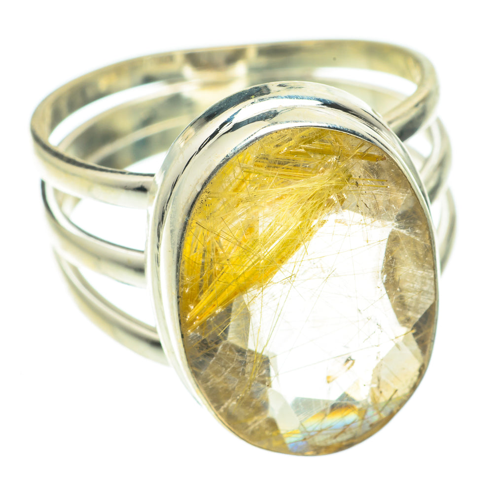 Rutilated Quartz Rings handcrafted by Anasilvercos - RING64800