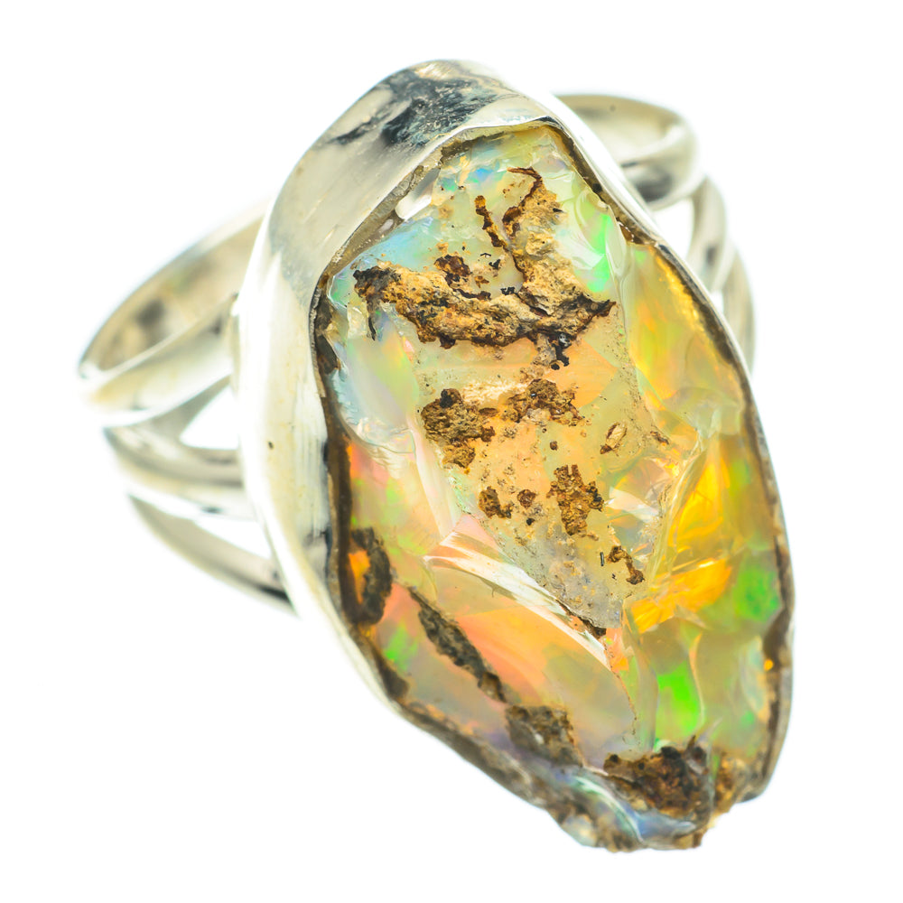 Ethiopian Opal Rings handcrafted by Anasilvercos - RING64802