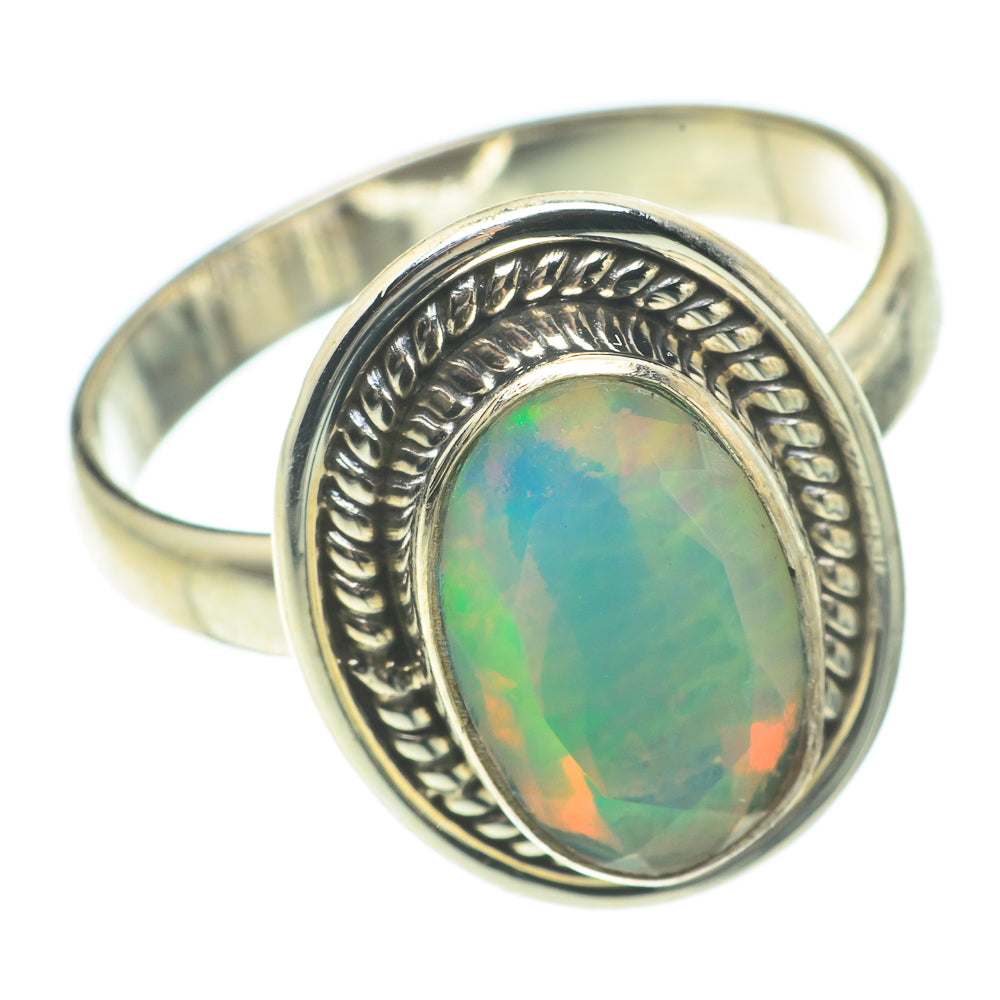 Ethiopian Opal Rings handcrafted by Anasilvercos - RING64805