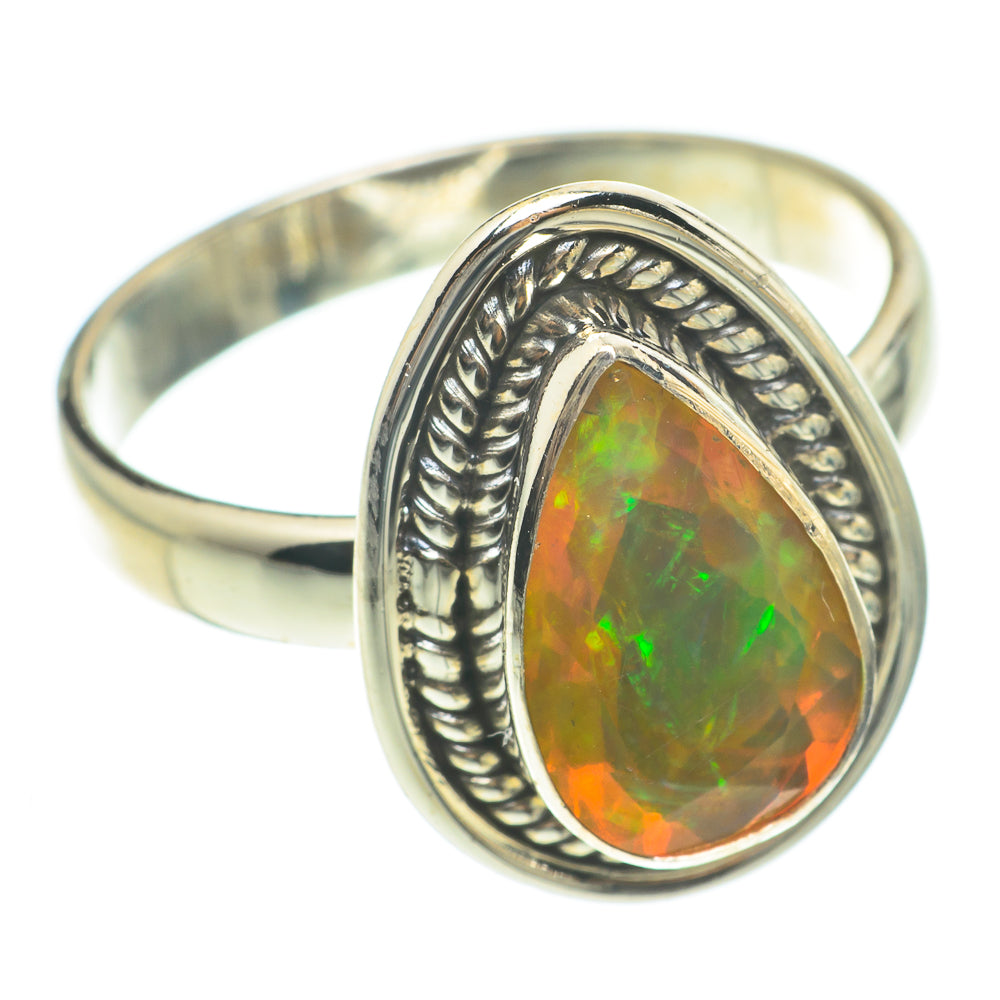Ethiopian Opal Rings handcrafted by Anasilvercos - RING64820