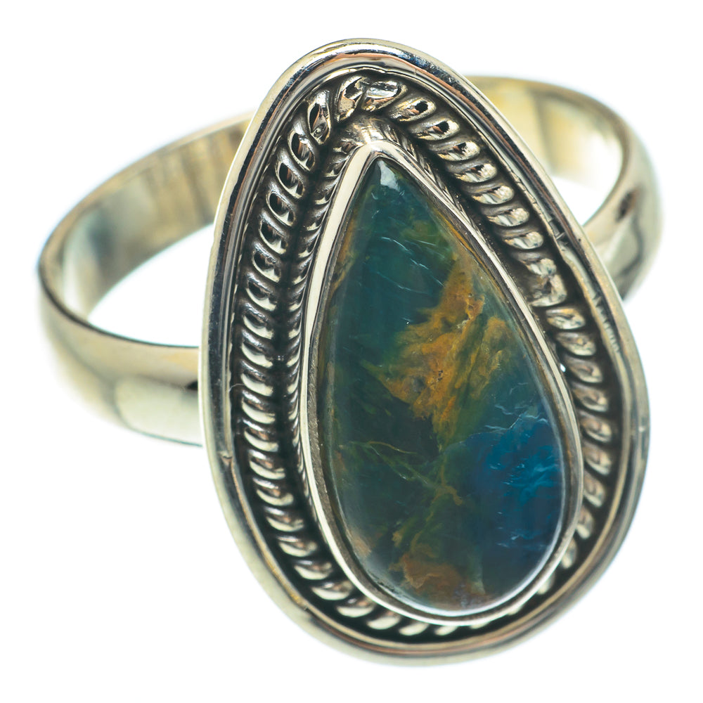 Chrysocolla Rings handcrafted by Anasilvercos - RING64827