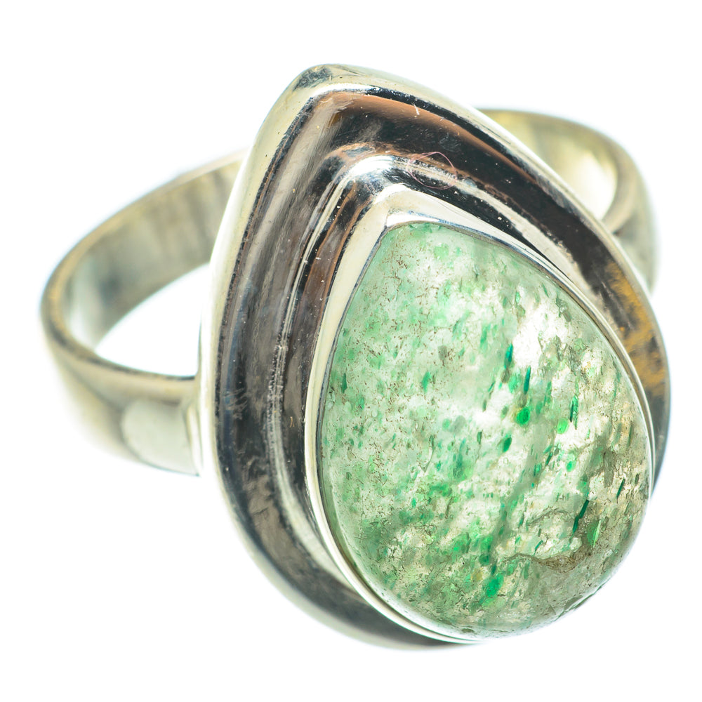 Green Aventurine Rings handcrafted by Anasilvercos - RING64829