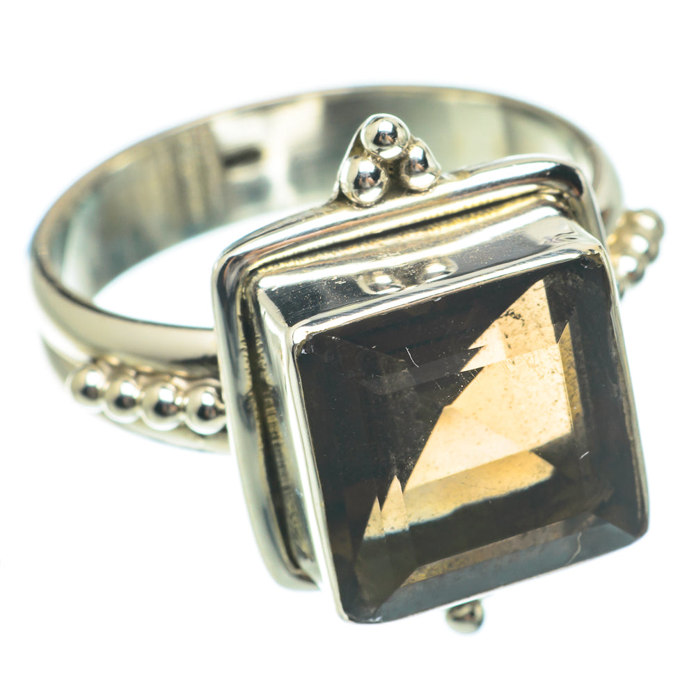 Smoky Quartz Rings handcrafted by Anasilvercos - RING64833
