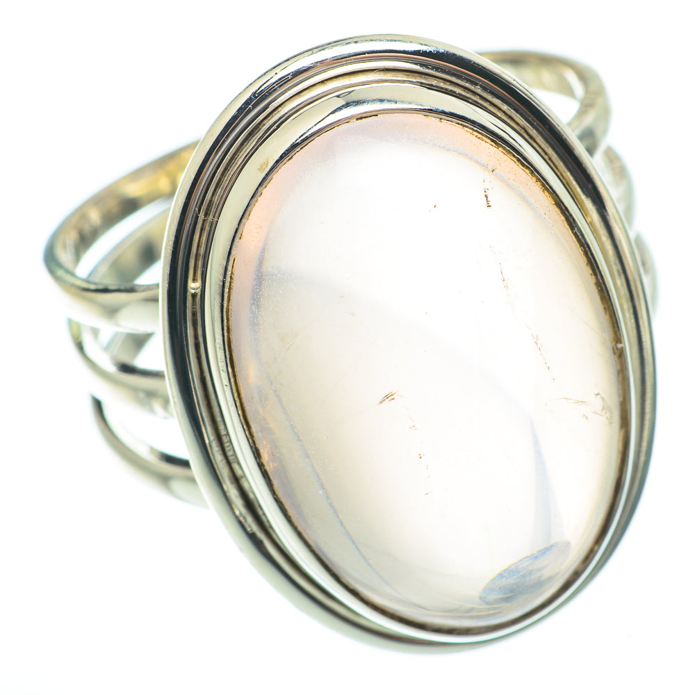 Rose Quartz Rings handcrafted by Anasilvercos - RING64840