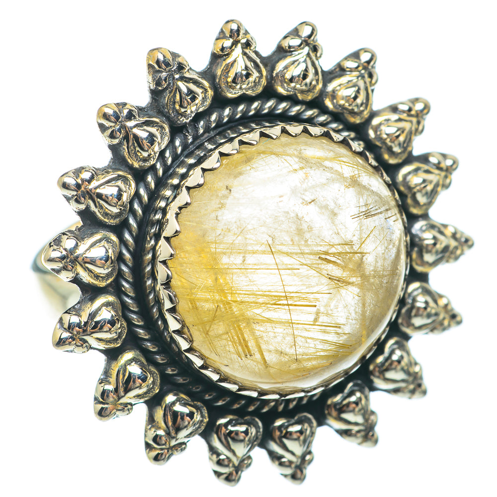 Rutilated Quartz Rings handcrafted by Anasilvercos - RING64845