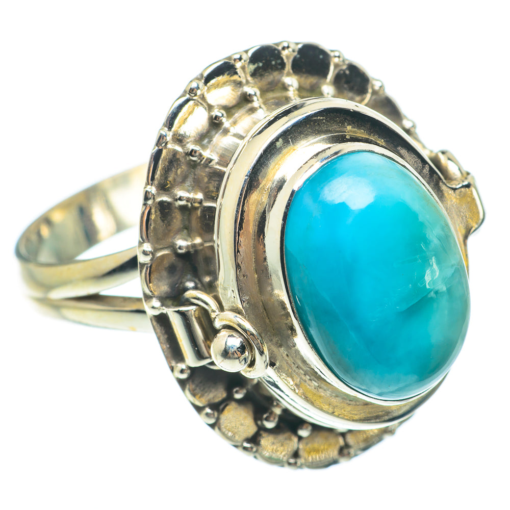 Larimar Rings handcrafted by Anasilvercos - RING64862