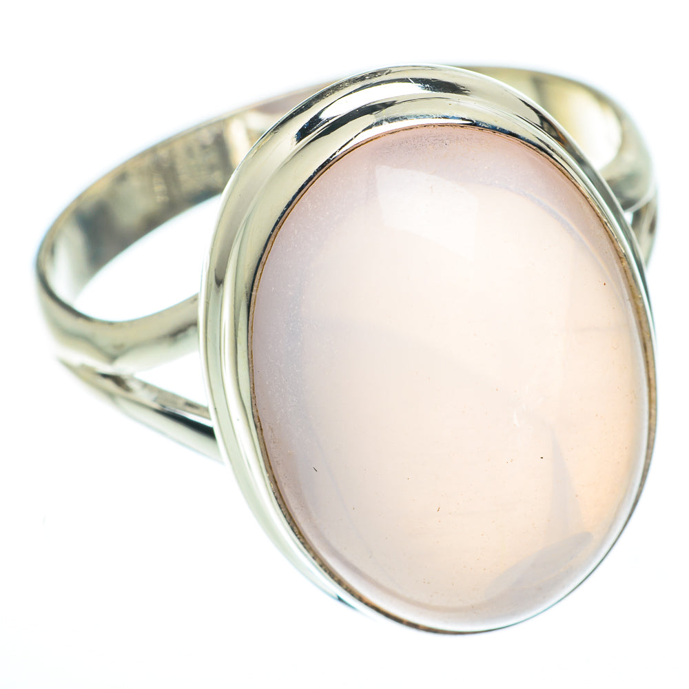 Rose Quartz Rings handcrafted by Anasilvercos - RING64894