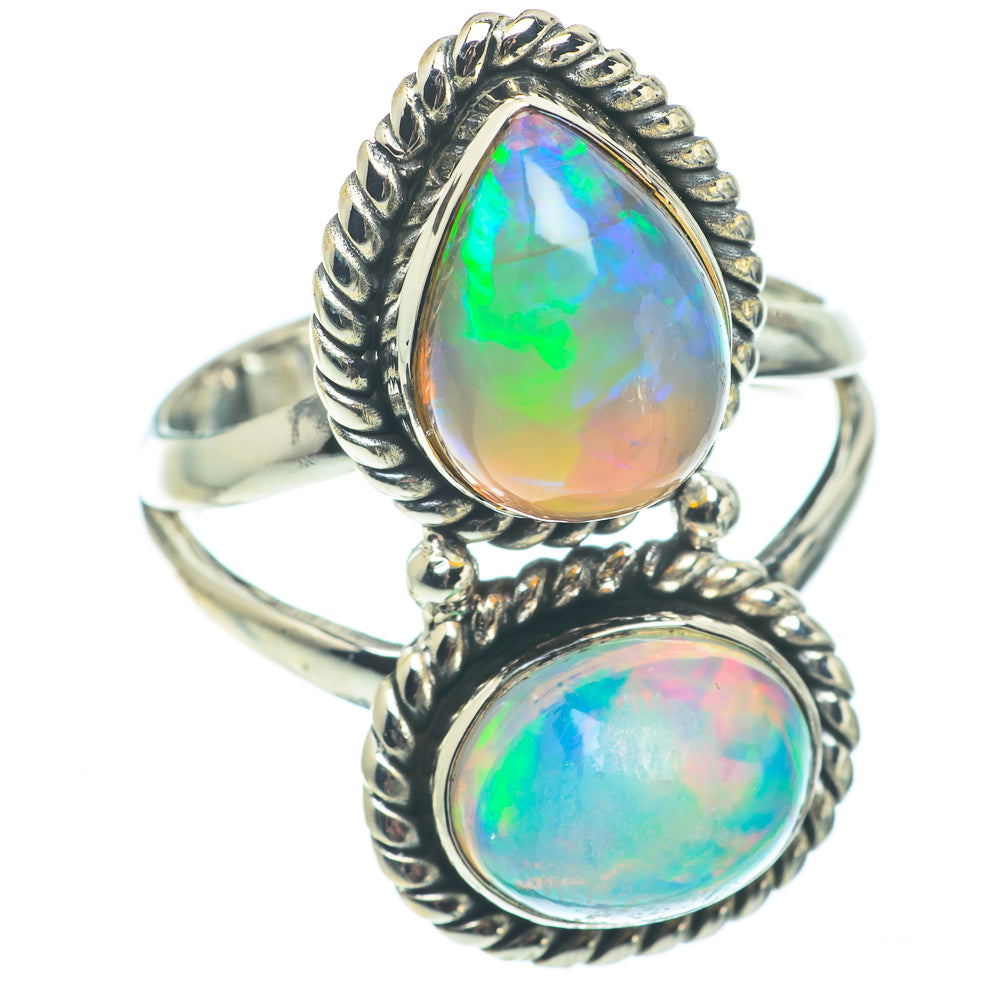 Ethiopian Opal Rings handcrafted by Anasilvercos - RING64907
