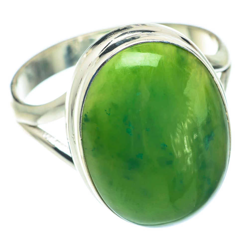 Nephrite Jade Rings handcrafted by Anasilvercos - RING64913