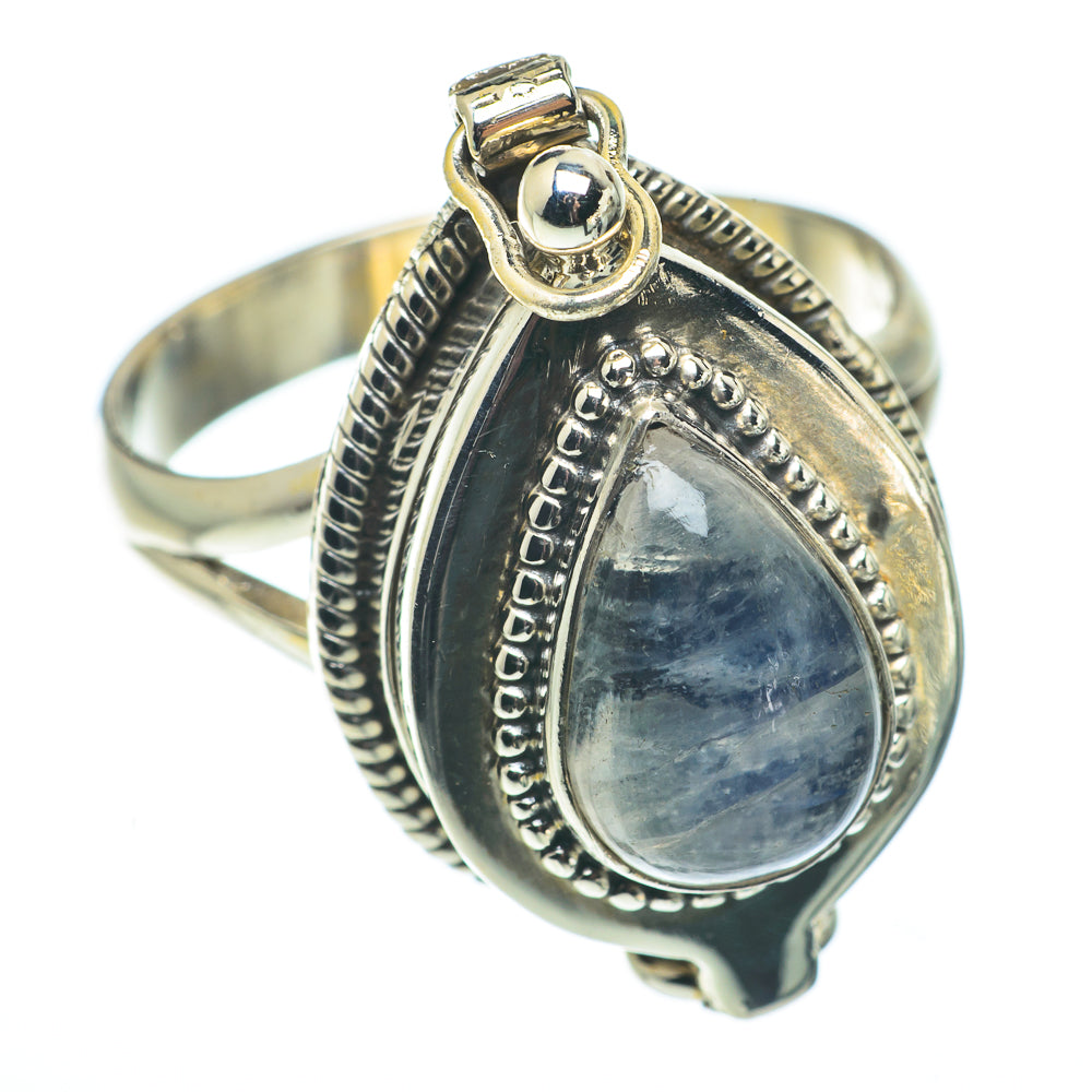 Rainbow Moonstone Rings handcrafted by Anasilvercos - RING64928