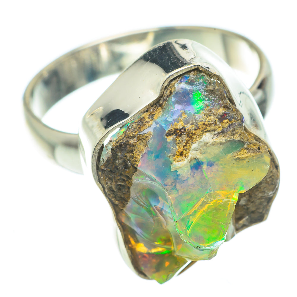 Ethiopian Opal Rings handcrafted by Anasilvercos - RING64931