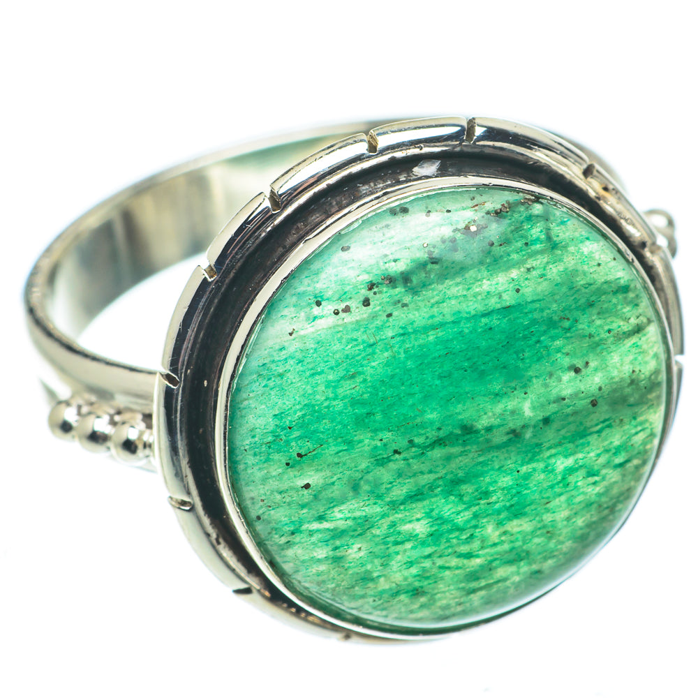 Green Aventurine Rings handcrafted by Anasilvercos - RING64939