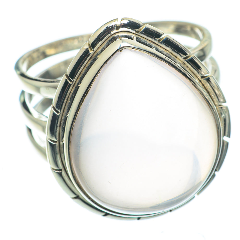Rose Quartz Rings handcrafted by Anasilvercos - RING64945
