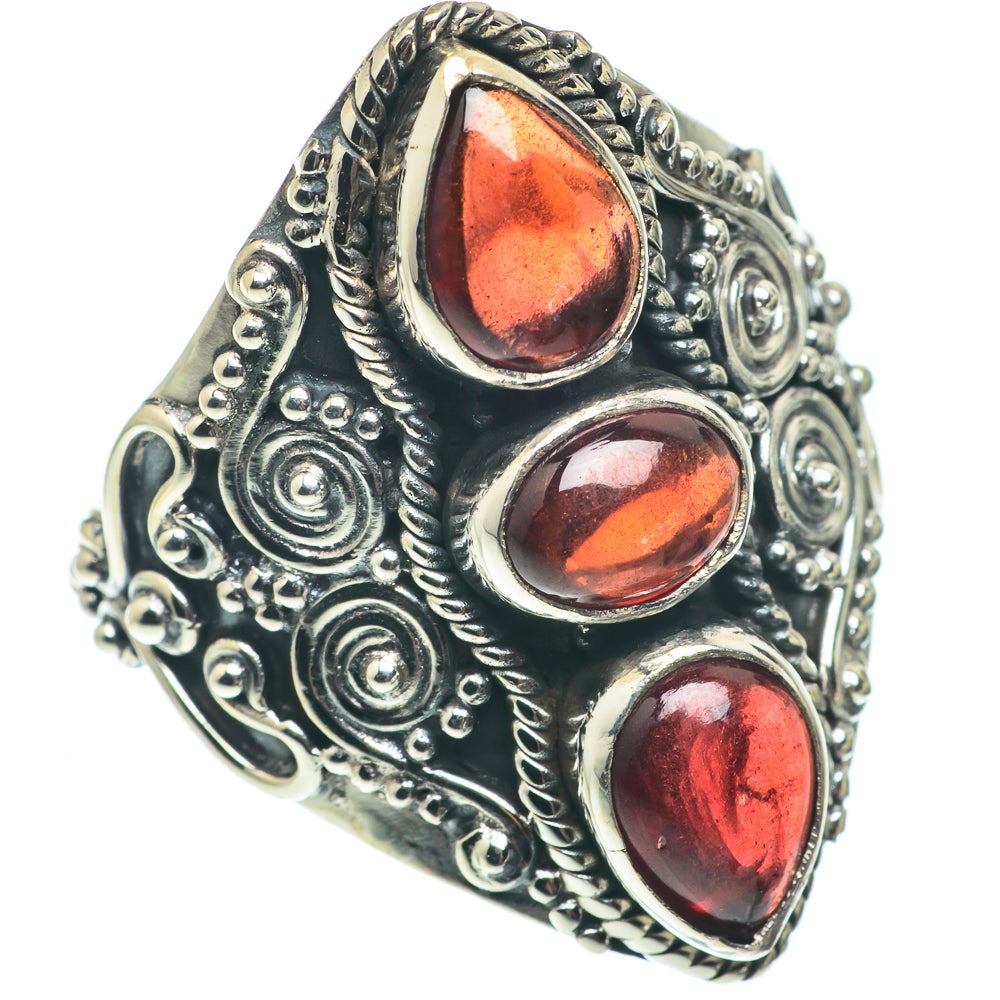 Garnet Rings handcrafted by Anasilvercos - RING64948