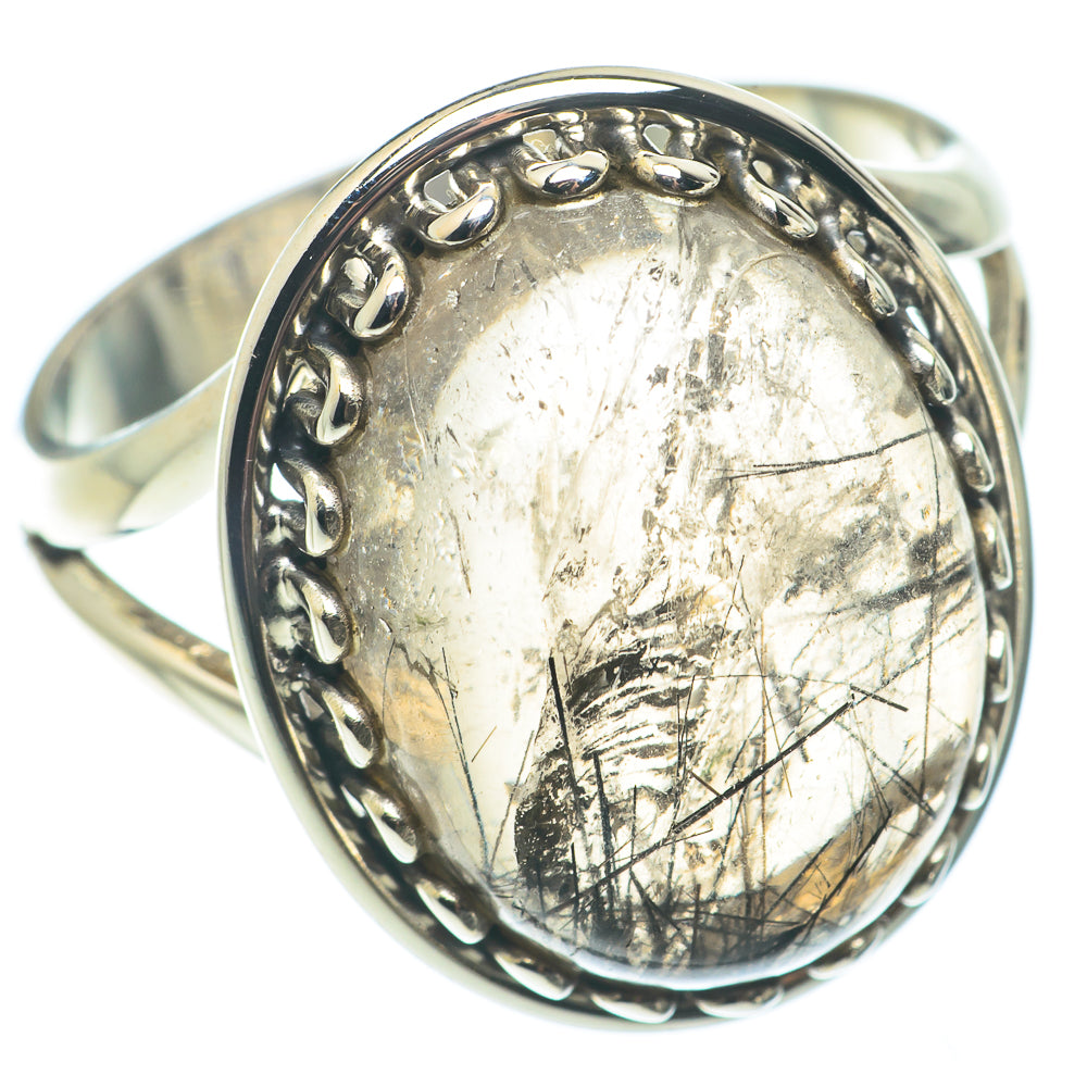Tourmalinated Quartz Rings handcrafted by Anasilvercos - RING64952