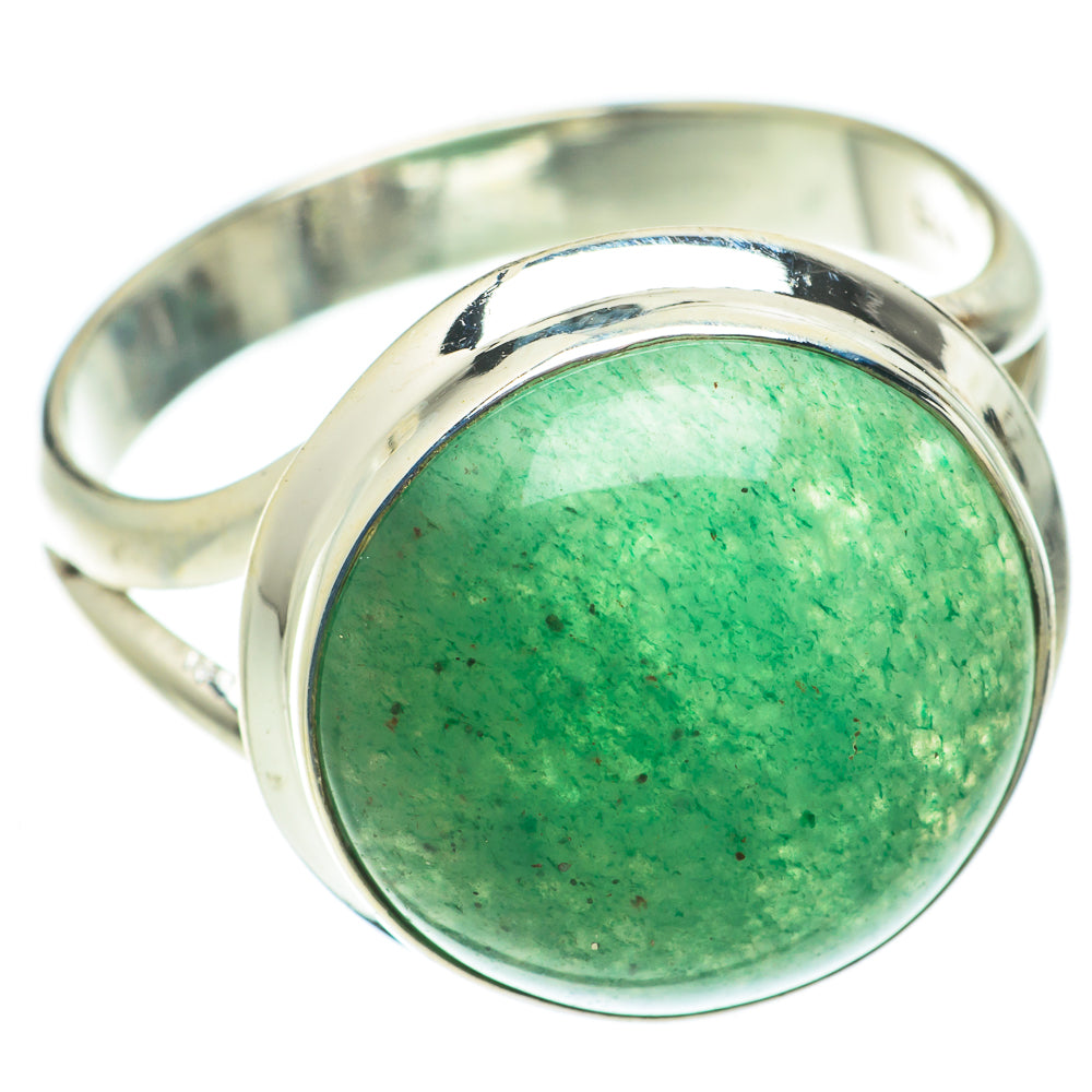 Green Aventurine Rings handcrafted by Anasilvercos - RING64963