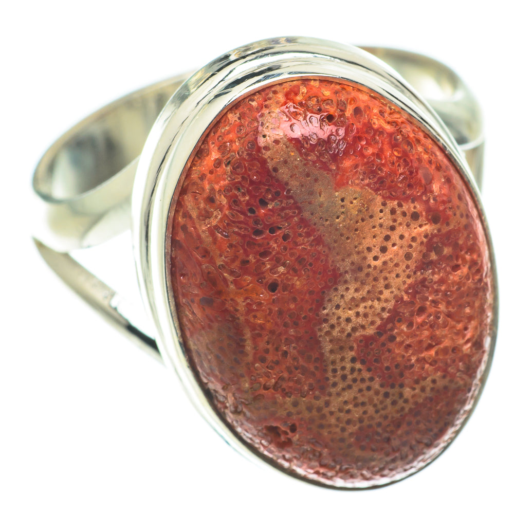 Sponge Coral Rings handcrafted by Anasilvercos - RING64966