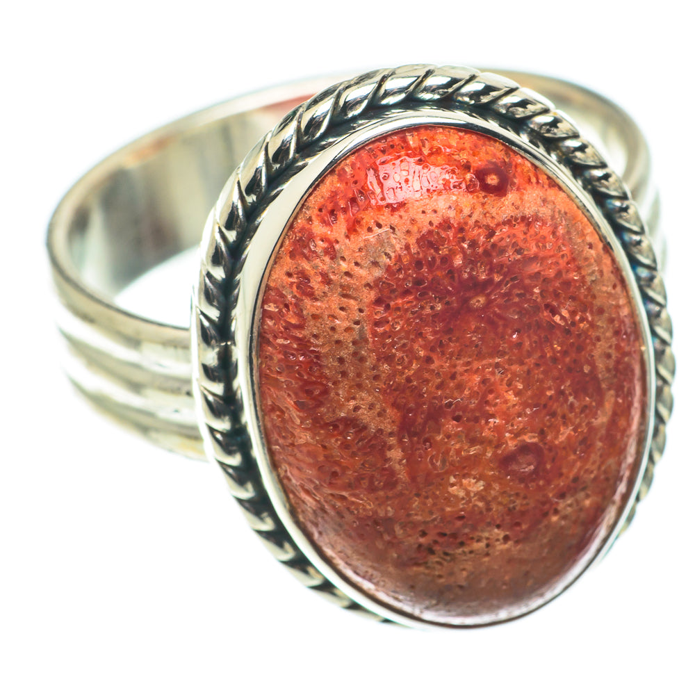 Sponge Coral Rings handcrafted by Anasilvercos - RING64967