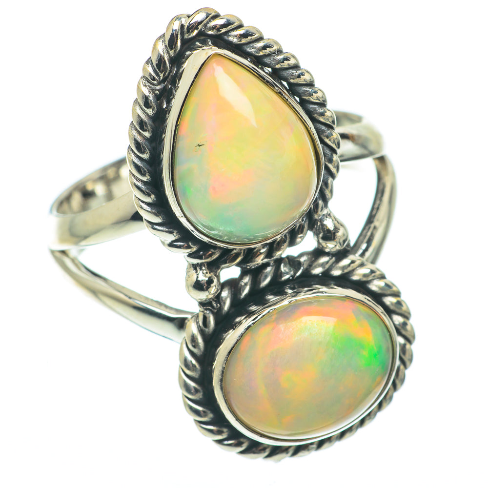Ethiopian Opal Rings handcrafted by Anasilvercos - RING64976