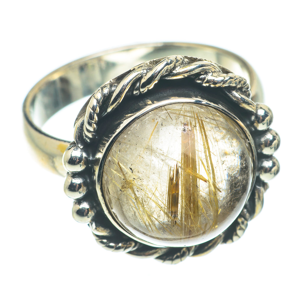 Rutilated Quartz Rings handcrafted by Anasilvercos - RING64994