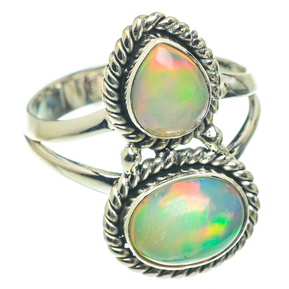 Ethiopian Opal Rings handcrafted by Anasilvercos - RING65001