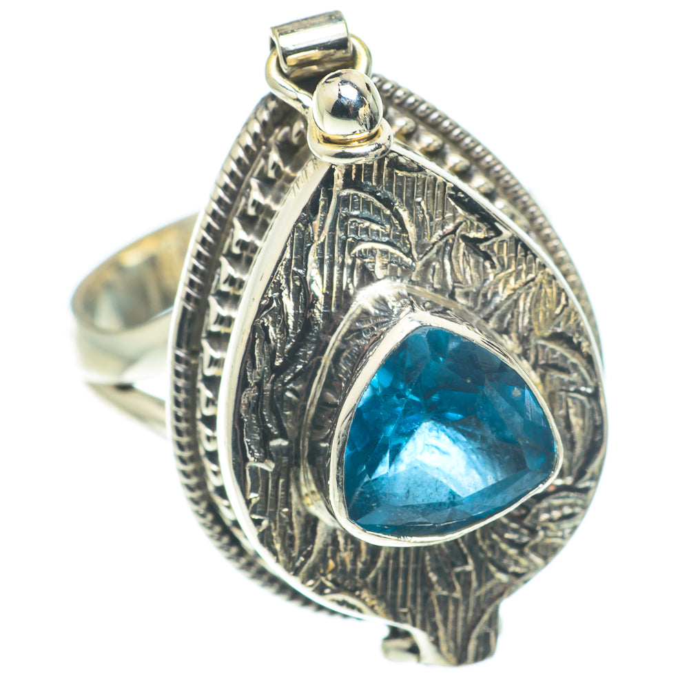 Blue Topaz Rings handcrafted by Anasilvercos - RING65004