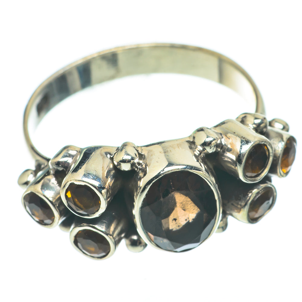 Smoky Quartz Rings handcrafted by Anasilvercos - RING65008