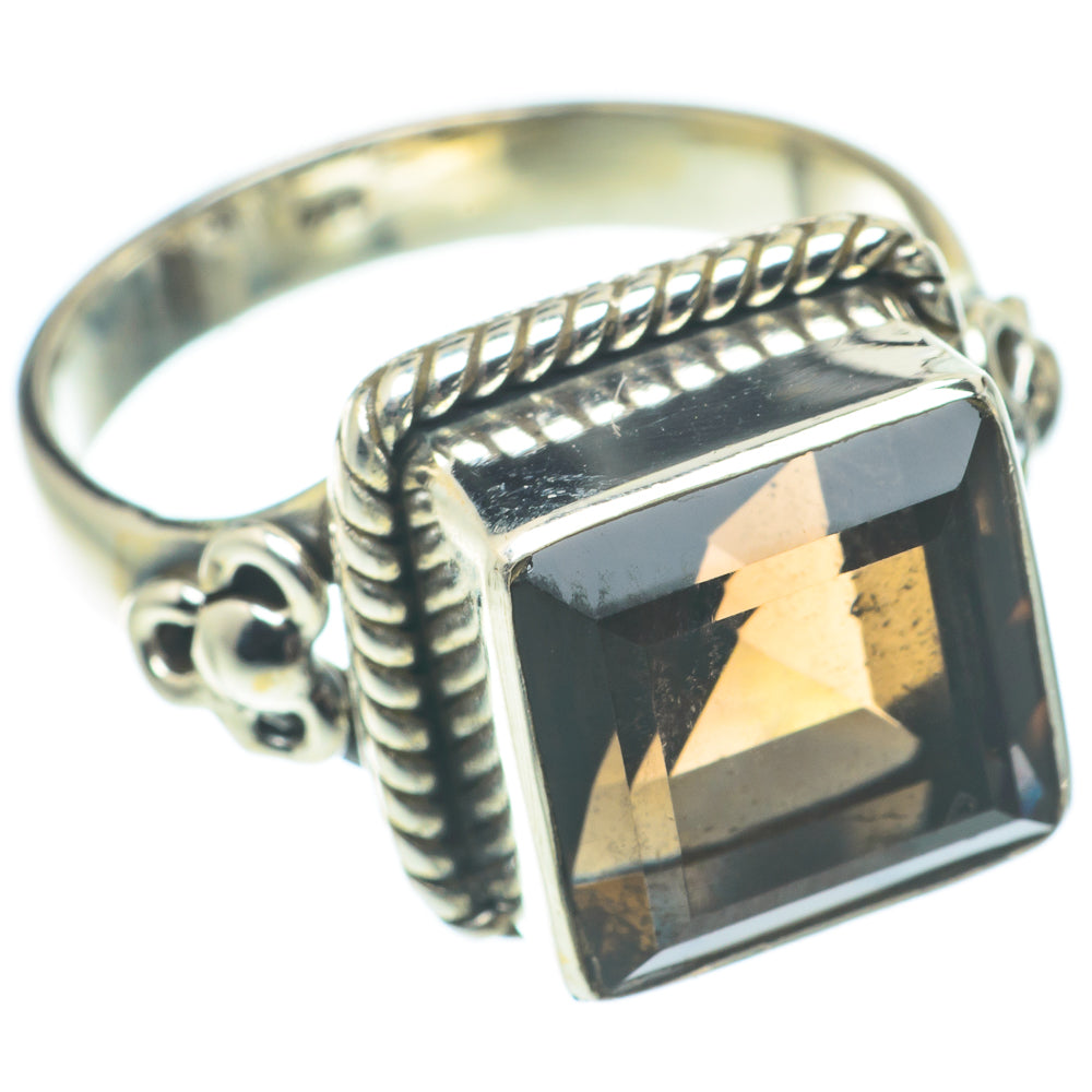 Smoky Quartz Rings handcrafted by Anasilvercos - RING65009