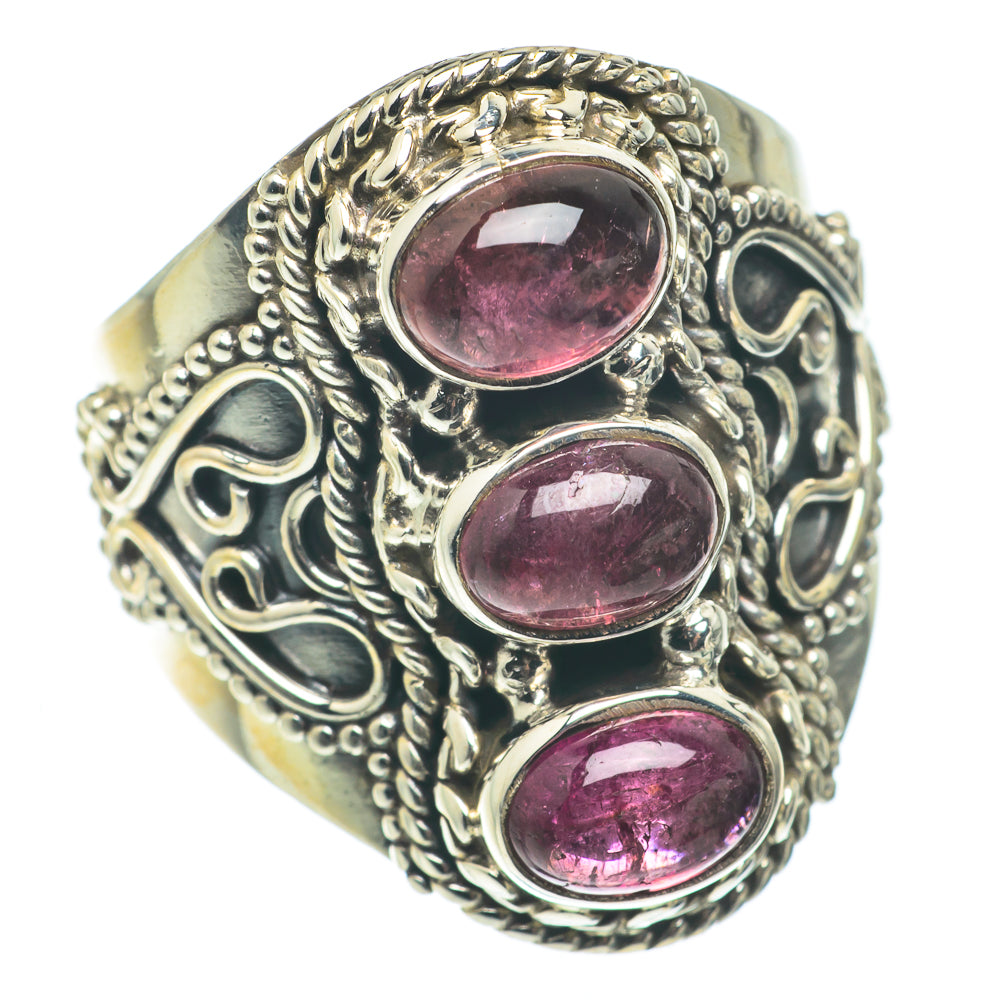 Pink Tourmaline Rings handcrafted by Anasilvercos - RING65012