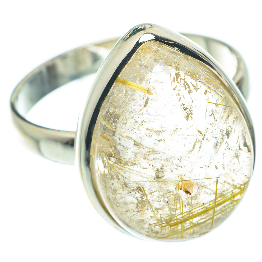Rutilated Quartz Rings handcrafted by Anasilvercos - RING65015