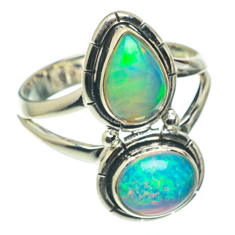 Ethiopian Opal Rings handcrafted by Anasilvercos - RING65018