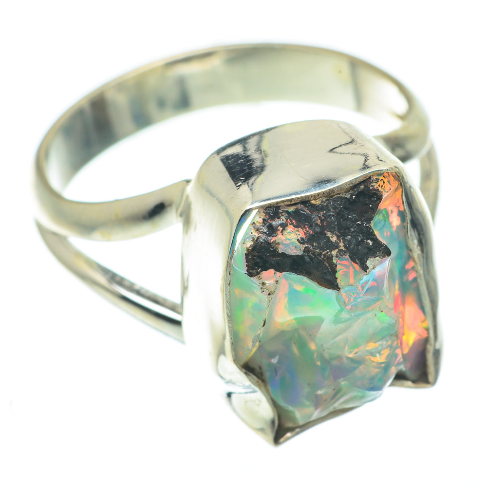 Ethiopian Opal Rings handcrafted by Anasilvercos - RING65019