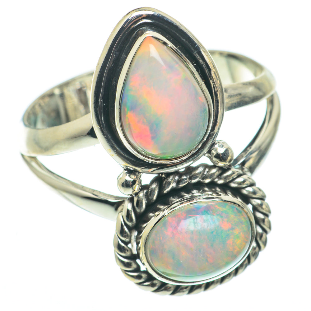 Ethiopian Opal Rings handcrafted by Anasilvercos - RING65021