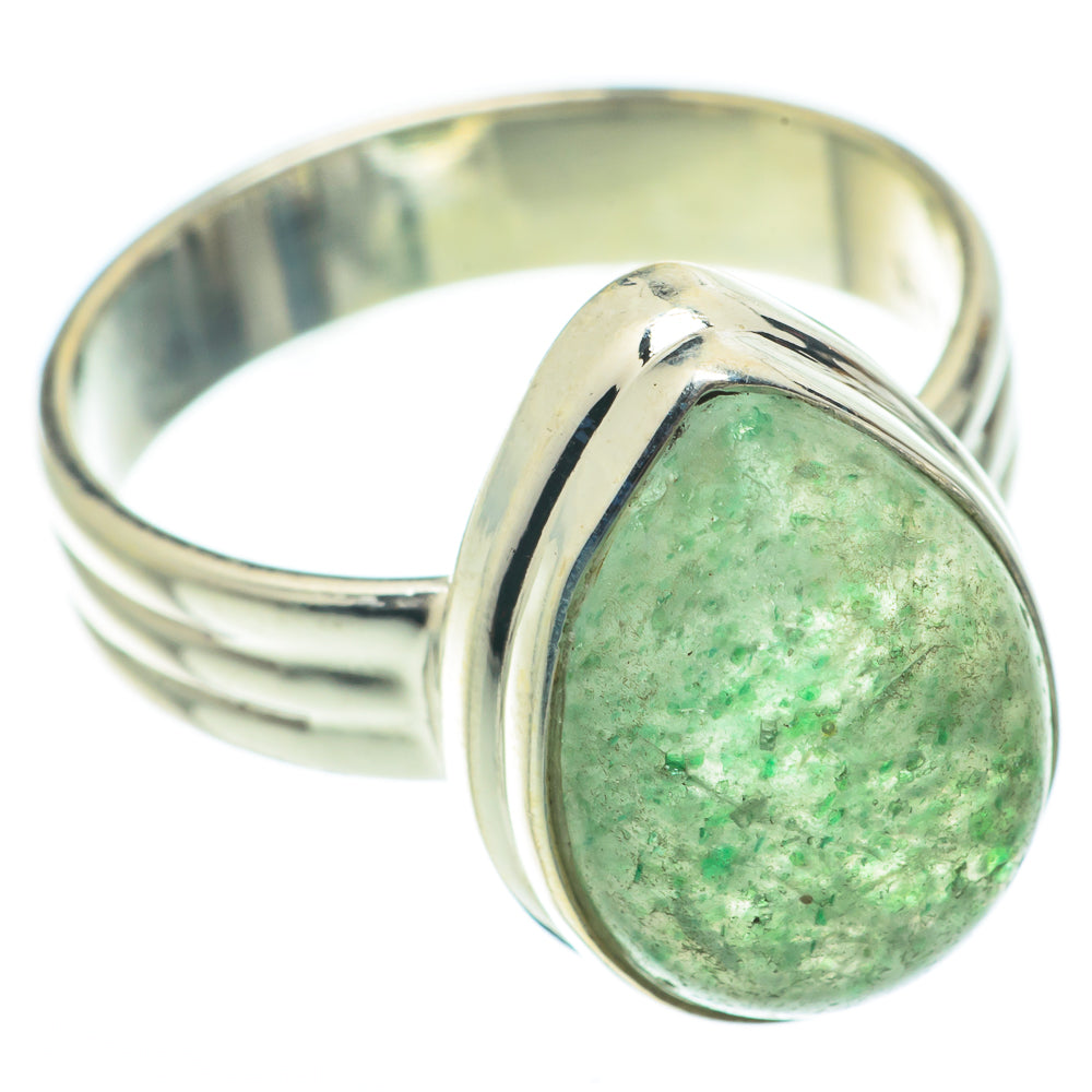 Green Aventurine Rings handcrafted by Anasilvercos - RING65026